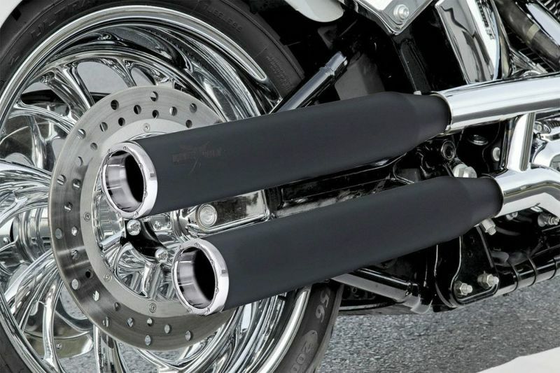 RCX Rival Shorty 3インチ スリップオンマフラー　ブラック/クローム-01