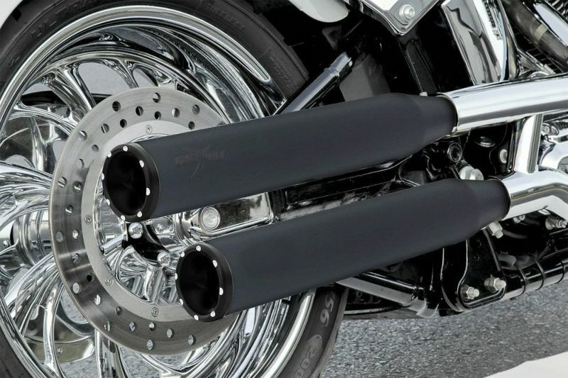 RCX Rival Shorty 3インチ スリップオンマフラー　ブラック/ブラック-01