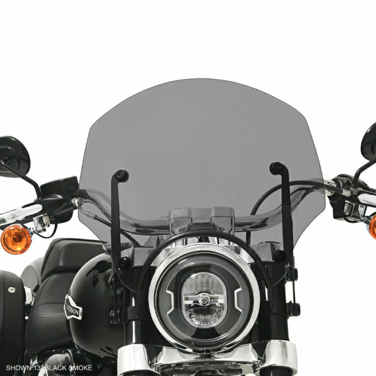 メンフィスシェード エルパソ スポーツウィンドシールド ブラックスモーク 13インチ-01