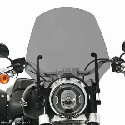 メンフィスシェード エルパソ スポーツウィンドシールド ブラックスモーク 17インチ