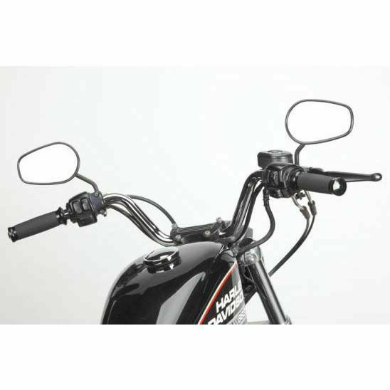 坂下ハンドル ミディアム（ブラック） ケーブルスロットル車 ヘコミ有 
