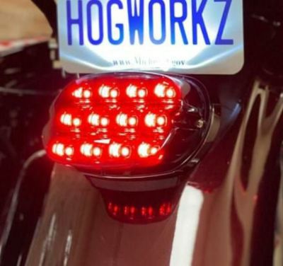 HOGWORKZ Xtreme LEDテールライト 上ライセンスプレートライト付 スモーク