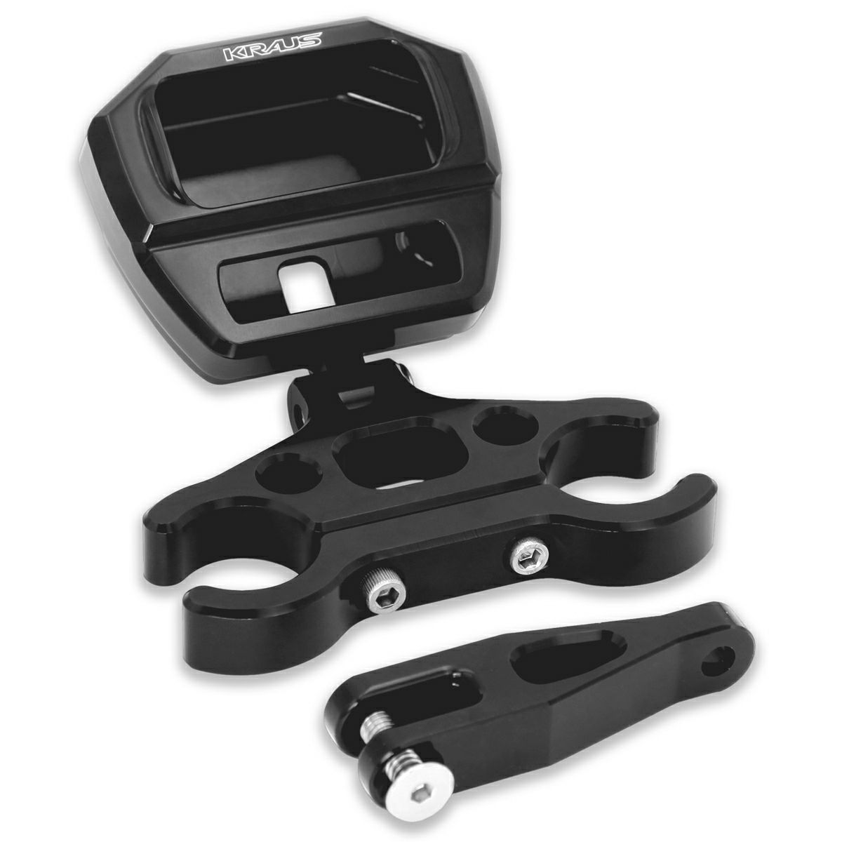 KRAUS M8ソフテイル デジタルゲージ用Tバー/ライザーマウント ブラック-01