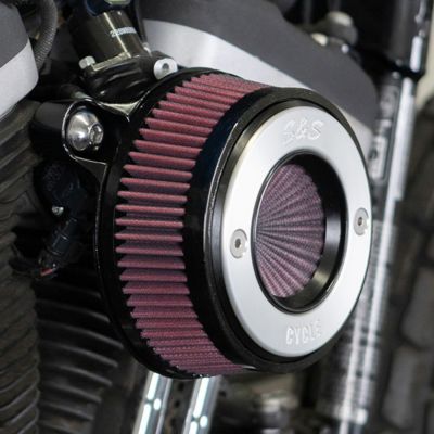 S&S Air Stinger リング付・ステルスエアクリーナー スポーツスター