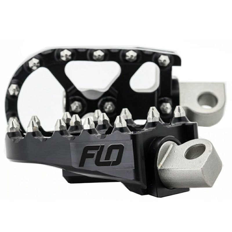 FLO motorsports MXスタイル フットペグ ブラック-01