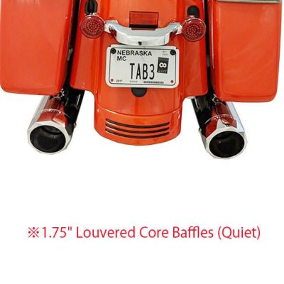 TABパフォーマンス BAM 4.5インチ スリップオンマフラー ストレートカット 1.75インチバッフル　クローム