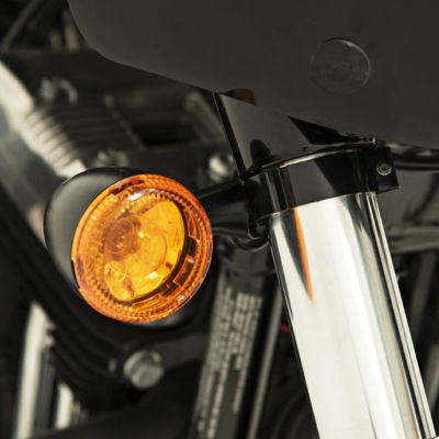メンフィスシェード フロントウインカー・リロケーションブラケット ブラック XL1200X/S