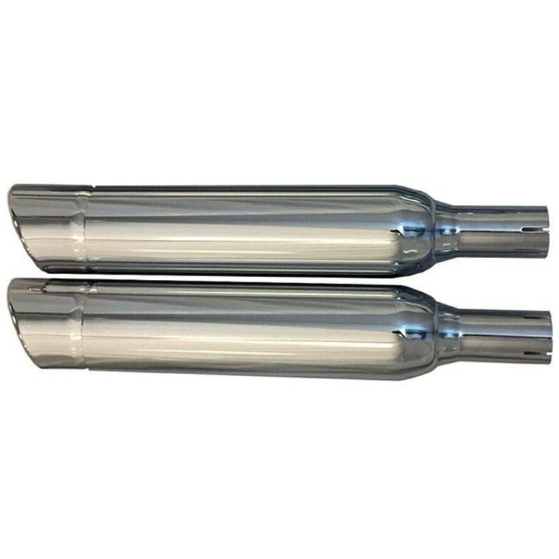 TABパフォーマンス ショート クローム スリップオンマフラー スラッシュカット クロームエンド 1.75インチバッフル-03