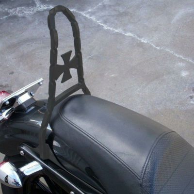 Top Hand Ventures シーシーバー マルタ十字デザイン 13インチ　マットブラック　スポーツスター