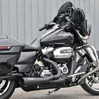 Bassani ロードレイジ ステンレス2in1ショートフルエキゾーストマフラー ブラック M8ツーリング