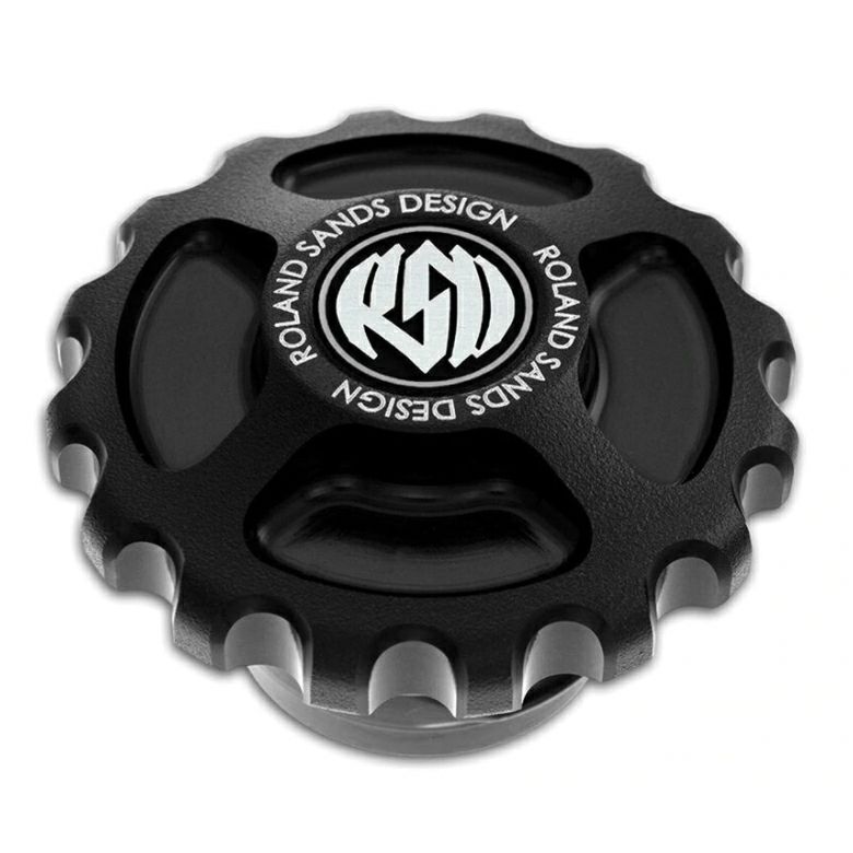 Roland Sands Design Gear Drive ガスキャップ ブラックOPS-01