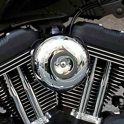 インジェクション車スポーツスター用エアクリーナー 「60ラウンド 
