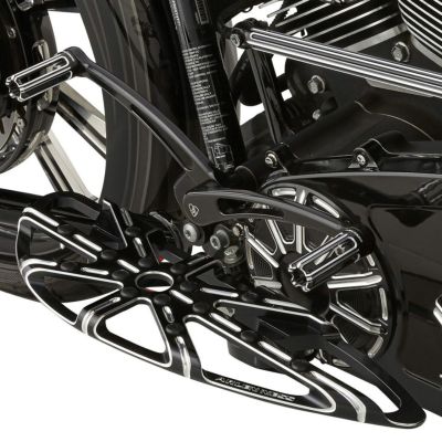 Arlen Ness 10Gauge ドライバーフットボード コントラストカット