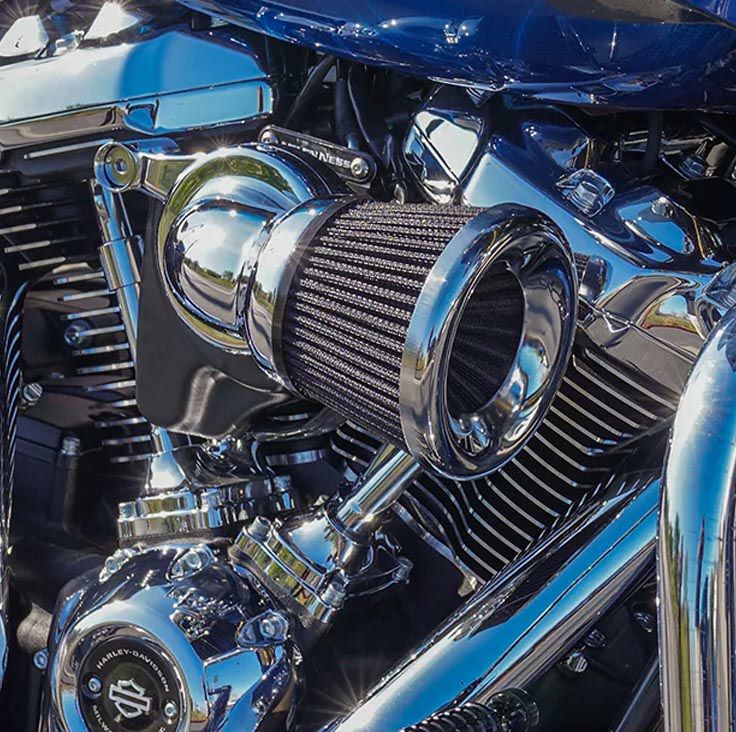 Arlenness(アレンネス) VELOCITY 90°エアクリーナーキット クローム