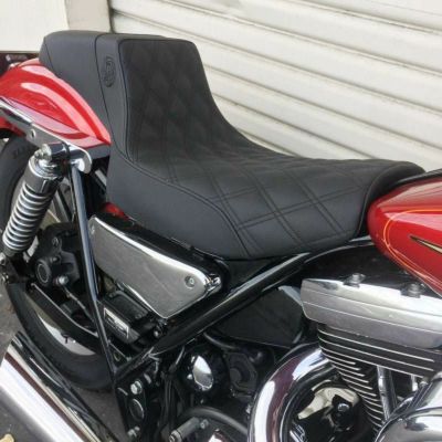 Lucky Daves FXRシート ダブルダイアモンドステッチ　ブラック