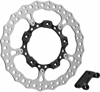 アレンネス Full Floating フロント 14インチ ブレーキローター 右側用 ブラック
