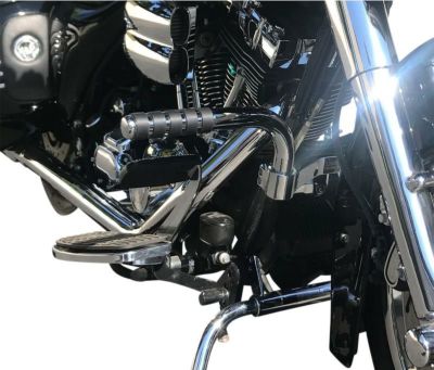 【SALE】LINDBY アジャスタブルフットレスト ツーリング用 クローム