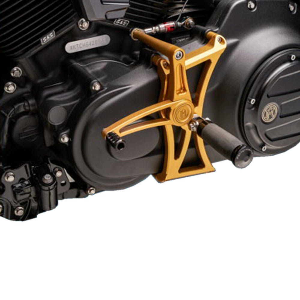 Performance Machine ミッドコントロールキット M8ソフテイル ゴールド 