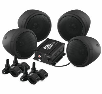 Boss Bluetooth 2ch+2ch スピーカー＆アンプシステム　ブラック
