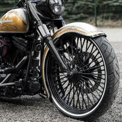 Killer Custom Competition 23インチ Wrapフロントフェンダー M8ソフテイル用