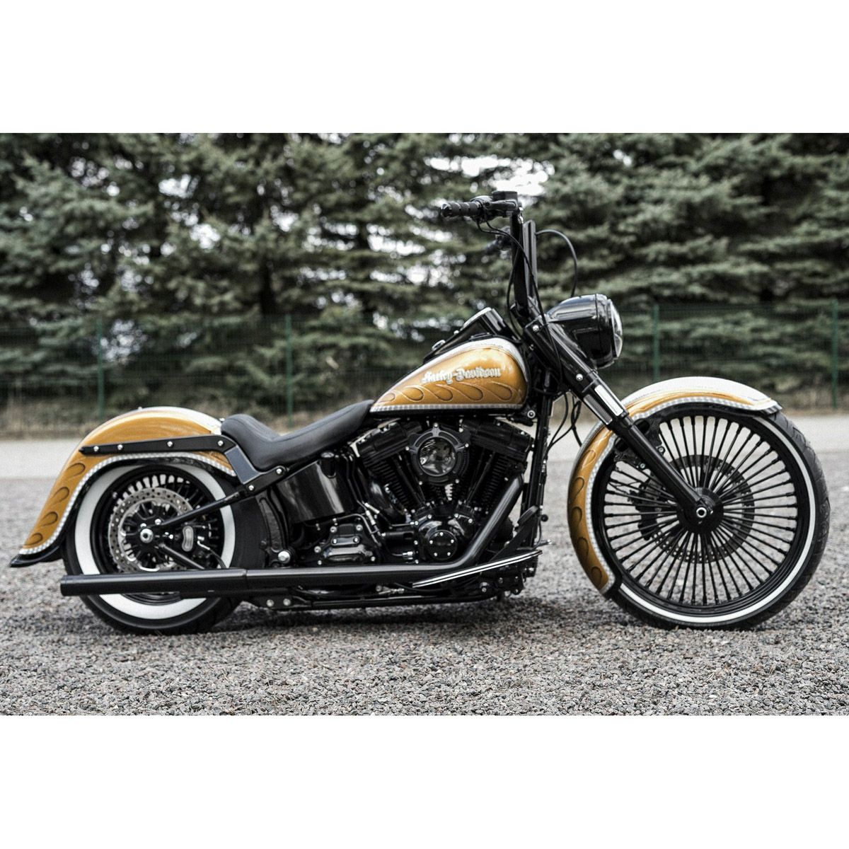 Killer Custom Competition 23インチ Wrapフロントフェンダー M8ソフテイル用-04