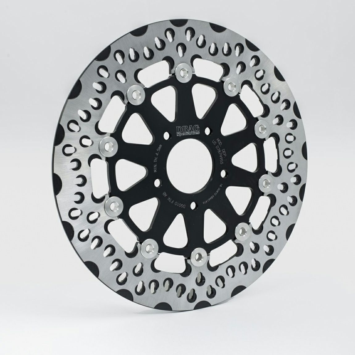 Killer Custom DISLIKE 11.5インチ・フルフローティングブレーキローター リア用 ブラック-04