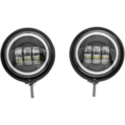 Letric Lighting HALOリング付きLEDパッシングライト ブラック