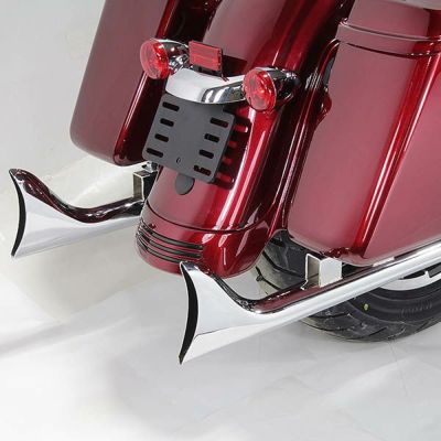 クラシック フィッシュテール スリップオンマフラー 33インチ クローム