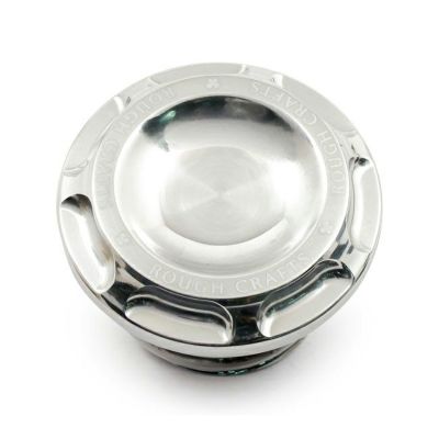 ハーレー用フューエルキャップ グルーブデザイン　ポリッシュ　Rough Crafts