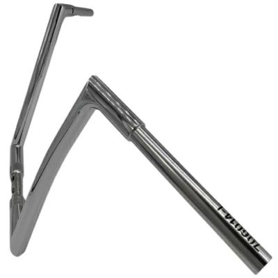 Fat Baggers 1.25インチ・フラットトップ ハンドルバー(1.25インチクランプ用) 14インチ クローム