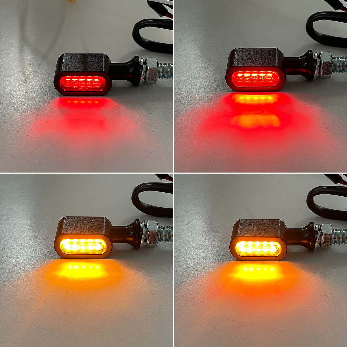 MCS Fastline LEDウインカー＆テールライト　ブラック/アンバーレンズ-03