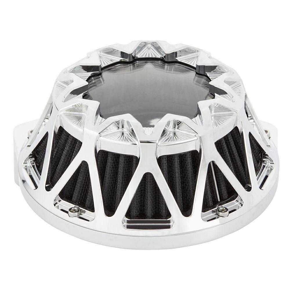 Arlen Ness Crossfire ハイフローエアクリーナー M8用 クローム-02