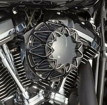 【SALE】Arlen Ness Crossfire ハイフローエアクリーナー M8用 コントラストカラー