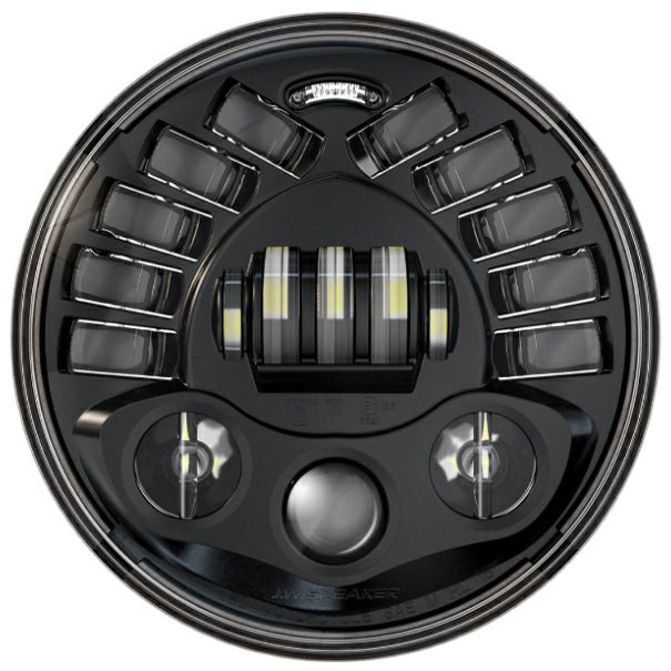 Custom Dynamics PROBEAM 7インチ・アダプティブLEDヘッドライト H4コネクター変換ハーネス付 ブラック-02