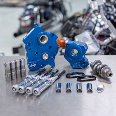 S&S チェーンドライブカムチェストキット 465カム クロームプッシュロッドチューブ