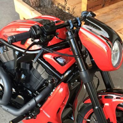 Cult Werk ドラッグハンドルバー 820mm 配線通し穴なし