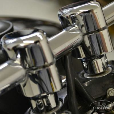 LA Choppers 1.5インチストレートライザー（1インチ径ハンドル用）クローム