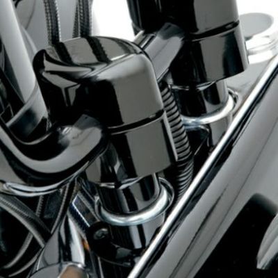 LA Choppers 1.5インチストレートライザー（1インチ径ハンドル用）ブラック