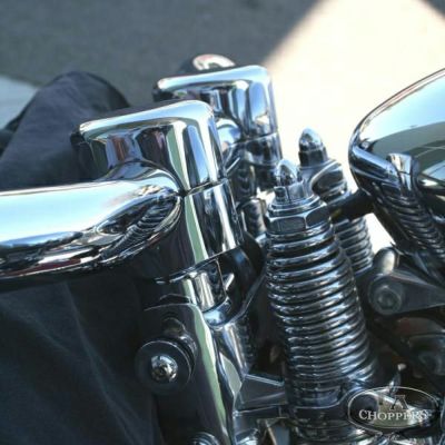 LA Choppers 1.5インチ スプリンガー用ライザー（1.25インチ径ハンドル用）クローム