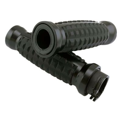 Drag Specialties グレネード グリップ　ブラック　ケーブルスロットル車用