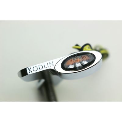 KODLIN エリプス・M8ソフテイルLEDフロントターンシグナル クローム