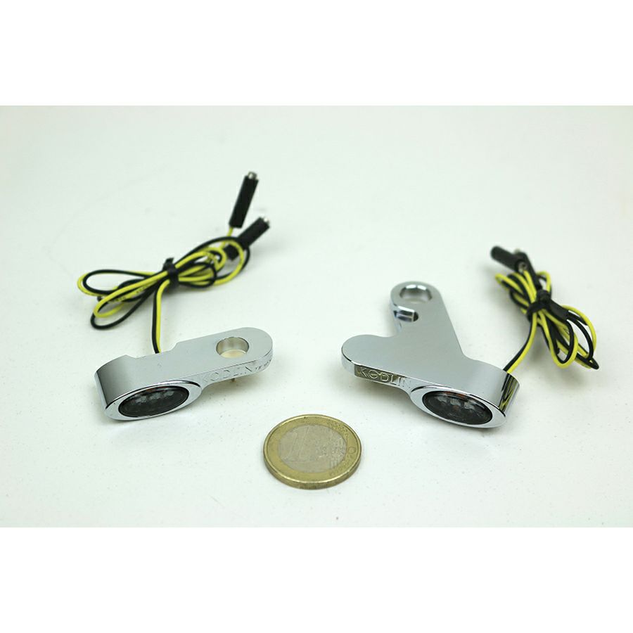 KODLIN エリプス・M8ソフテイルLEDフロントターンシグナル クローム-03