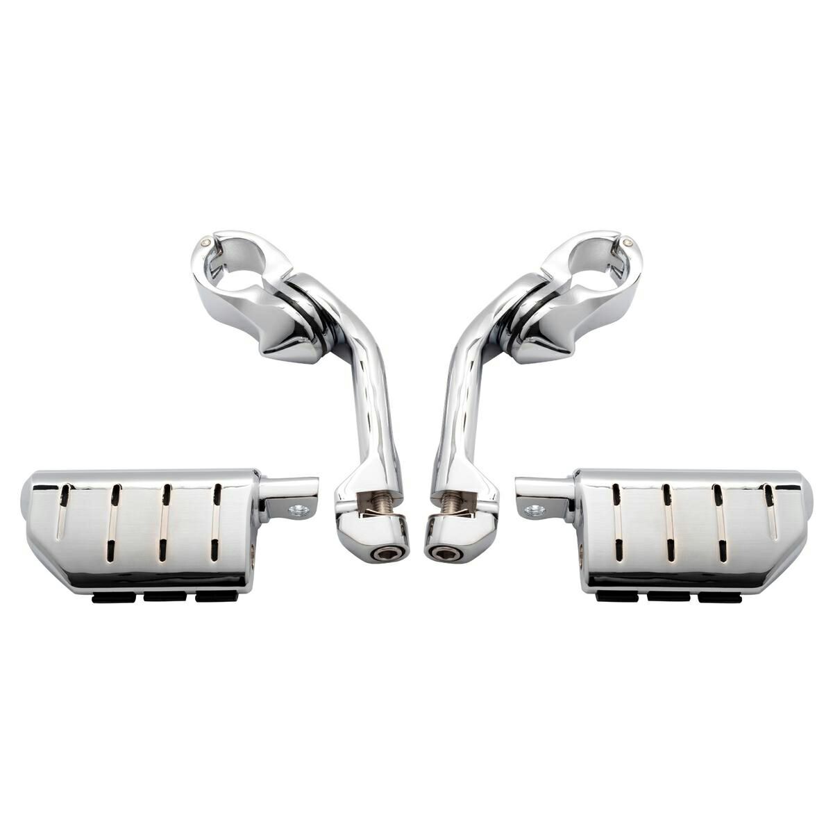 HOG WORKZ ロング・アジャスタブルハイウェイペグ/クランプ クローム-05