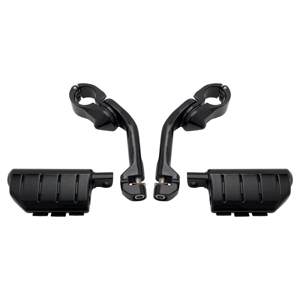 HOG WORKZ ロング・アジャスタブルハイウェイペグ/クランプ ブラック-02