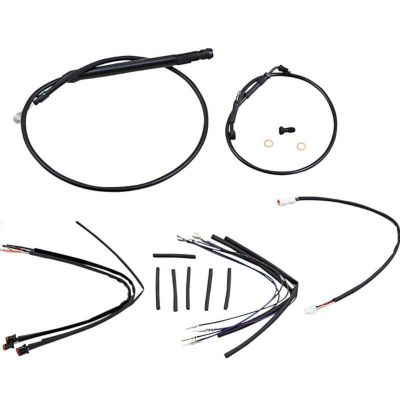 BURLY ケーブルキット 12インチエイプハンドル用　FXBB/S、FXLR、FXBR/S、FLSB
