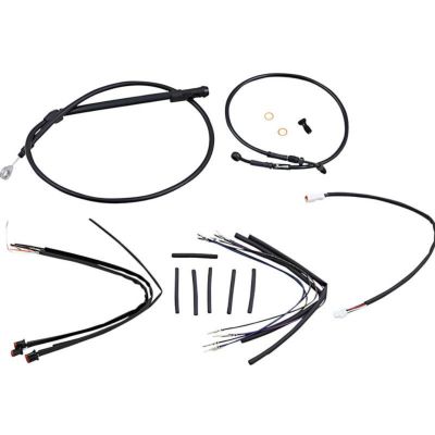 BURLY ケーブルキット 12インチJAILハンドル用　FXBB/S、FXLR、FXBR/S、FLSB