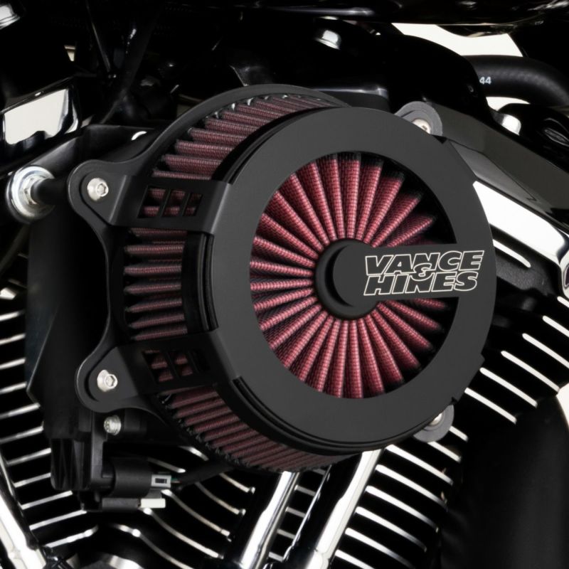 Vance & Hines VO2 ケージファイター ハイフローエアクリーナー M8ツーリング-01