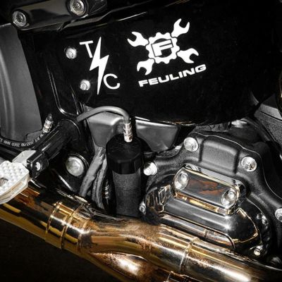 FEULING ブリーザーベント オイルディップスティック　ブラック　ソフテイル