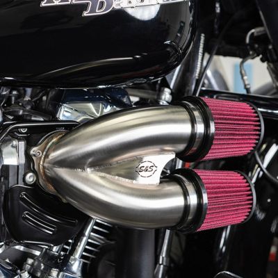 S&S チューンドインダクション・エアクリーナー M8用 ステンレス