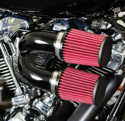 S&S チューンドインダクション・エアクリーナー M8用 グロスブラック